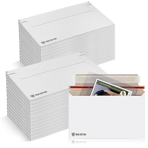 110-Pack Card Shipping Envelopes - 7 x 4.35 Inches Trading Cards Self-Adhesive Mailers, Perfect Fit for Semi-Rigid Sleeves, Toploaders & Ding Defend Protectors - Hobby Mailing Supplies