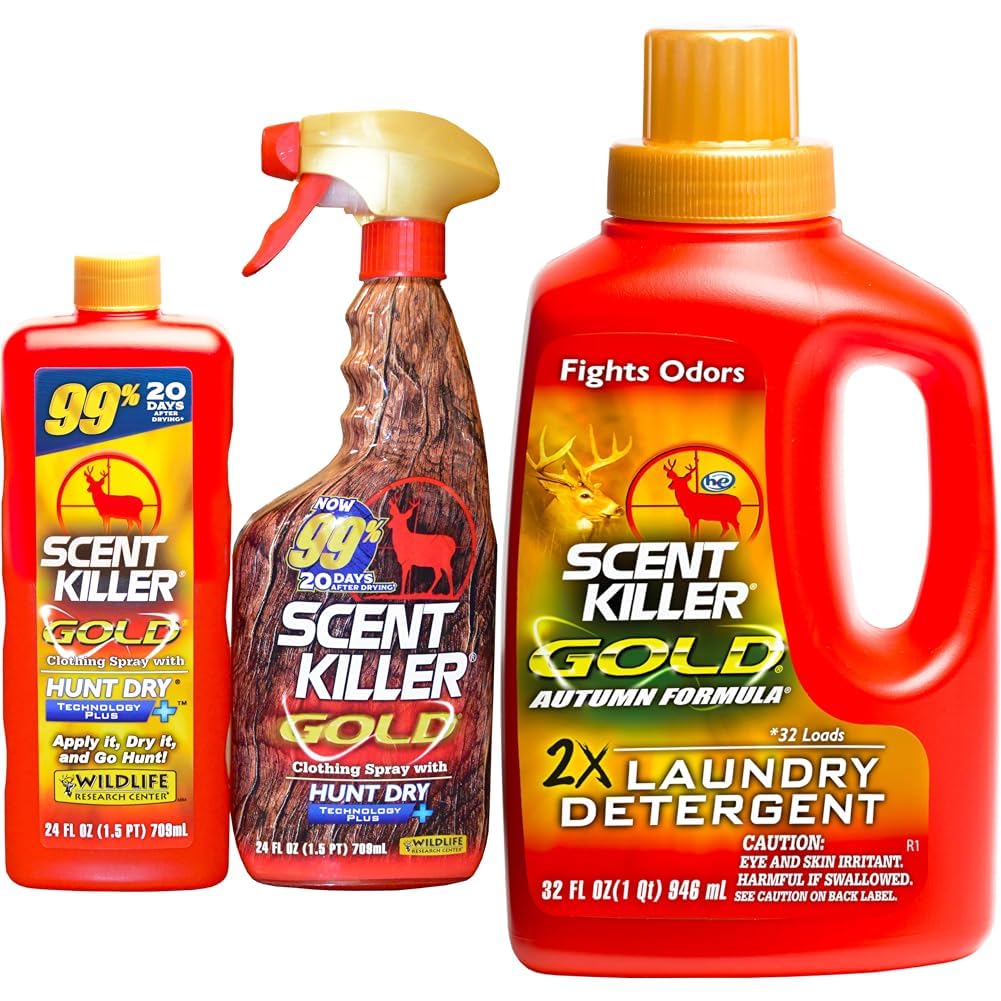 Scent Killer 1259 Gold 24/24 Combo, 48 Oz & Center Scent Killer Gold Autumn