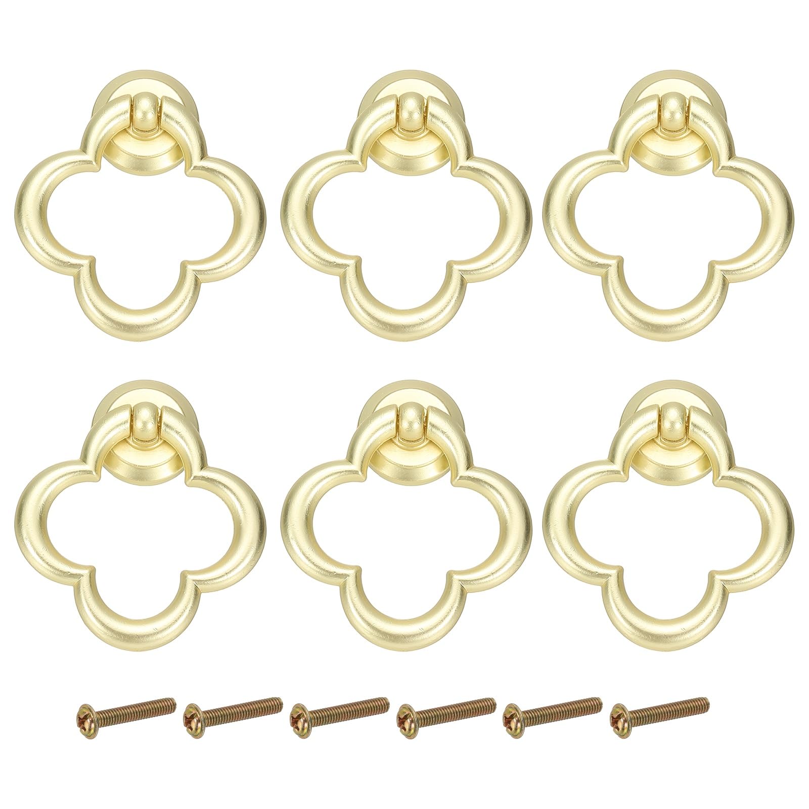 PATIKIL 6Pack Drawer Ring Pull Handles