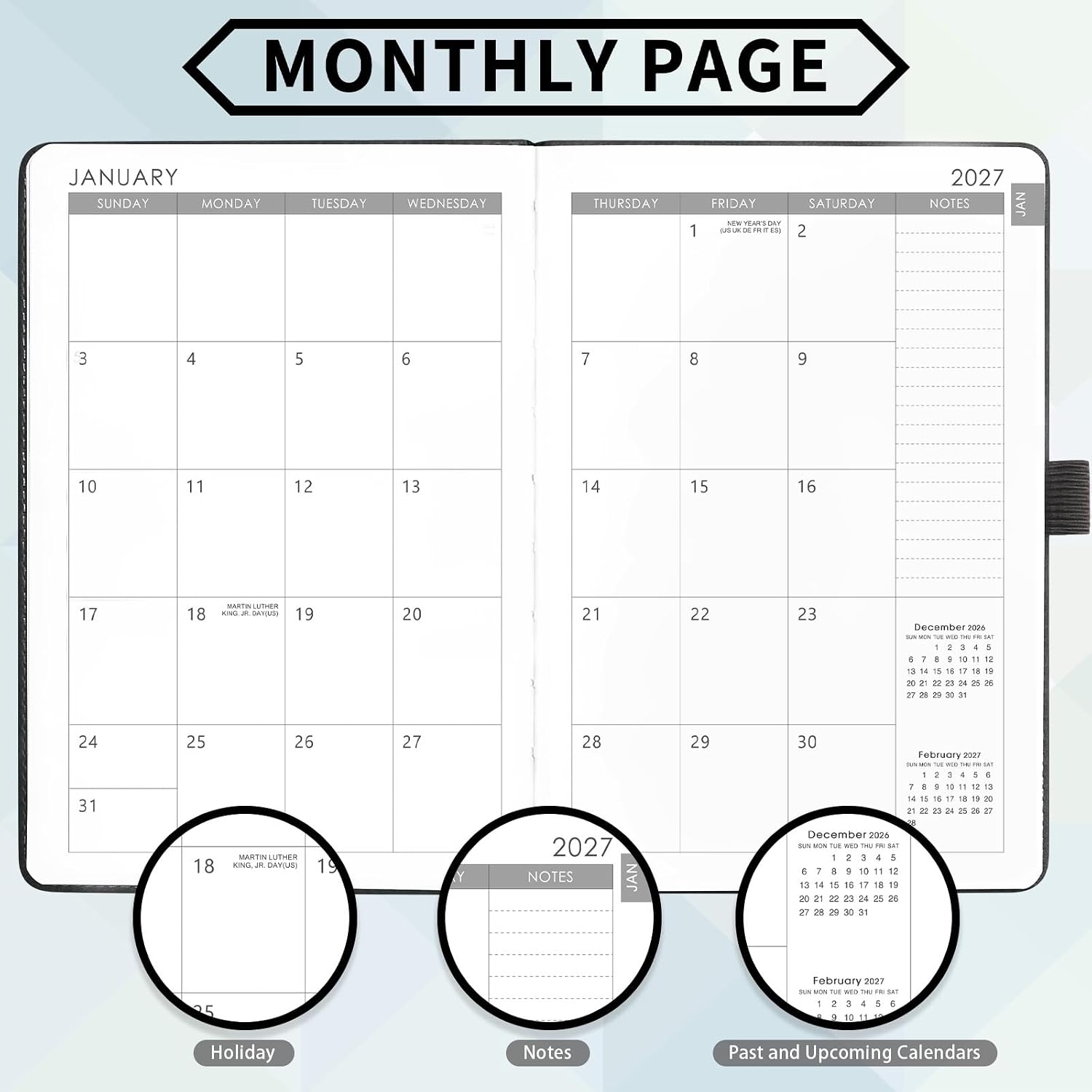 2027 Planner - Agenda Planner 2027 Weekly Monthly Planner image 4