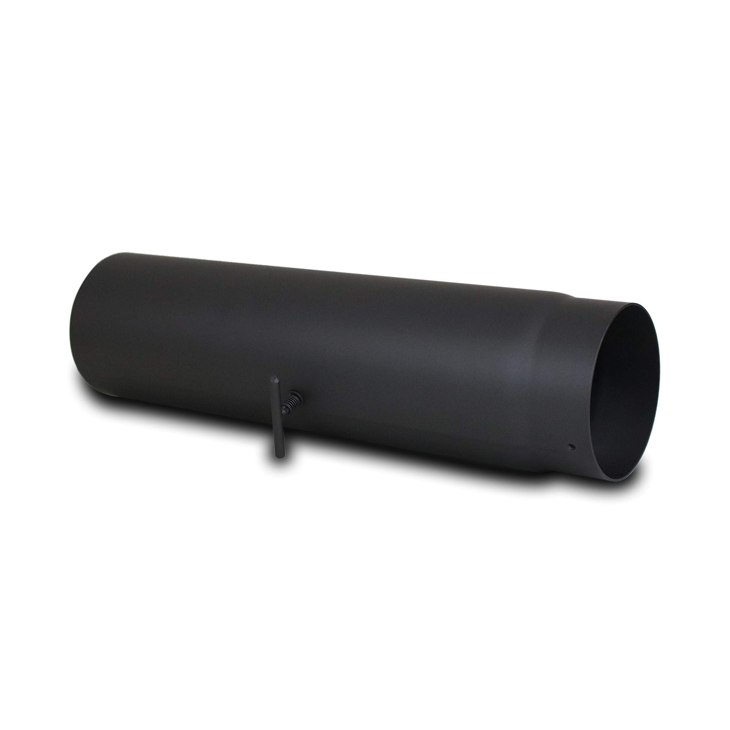 LANZZAS - Tubo per canna fumaria 500 mm con valvola a