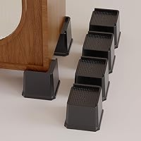 Vista 17 de Elevadores de cama resistentes de 2 pulgadas, elevadores de muebles para marco de cama, sofá, escritorio, silla, elevan hasta 1500 libras, juego