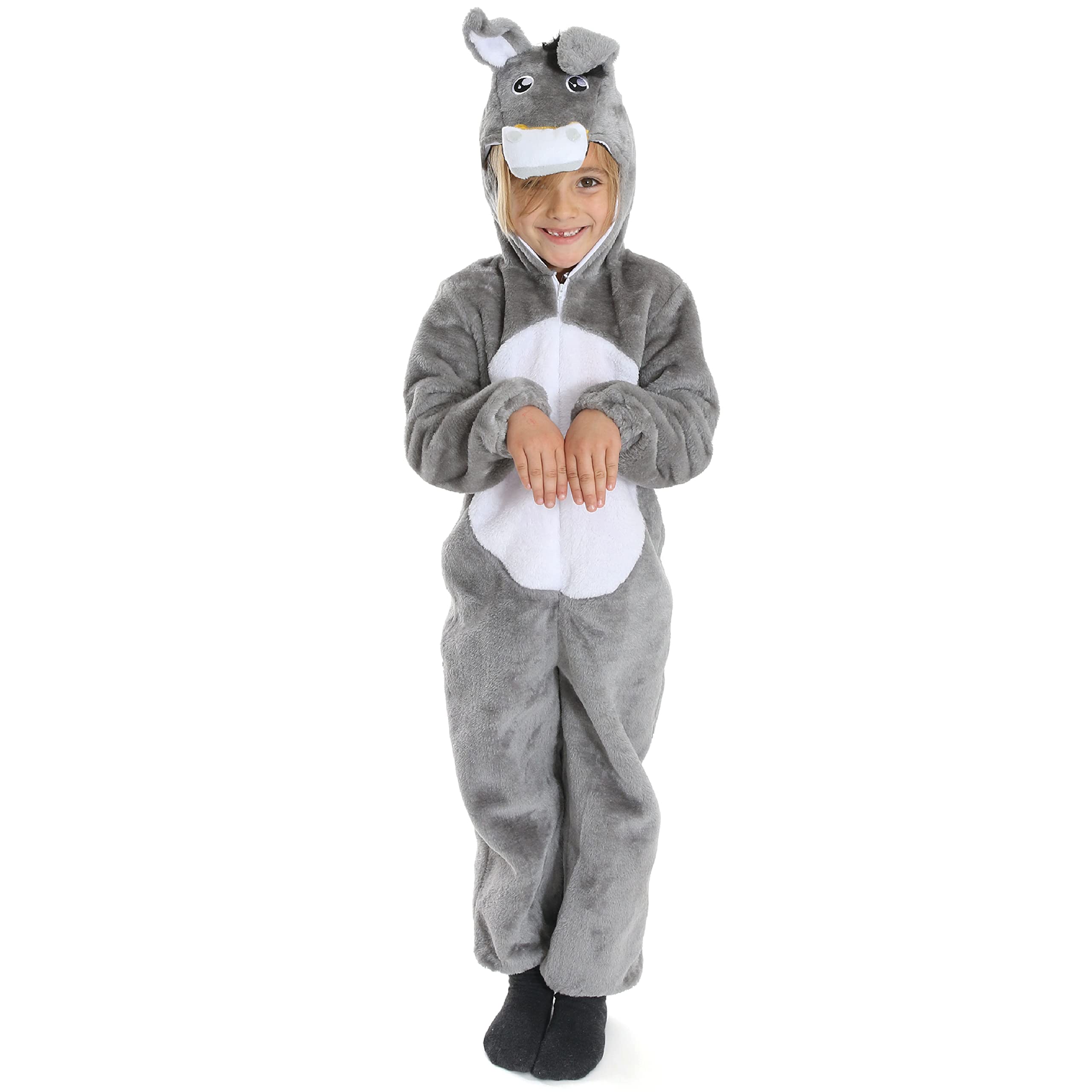 Buy Childs Nativity Donkey Costume Grey AllinOne Suit with Donkey