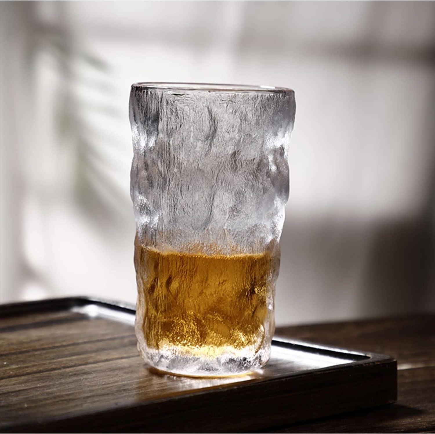 Beer Cup Beer Glasses Traditional Beer Mug Glasses Set Perfect Coffee Tea Glass Everyday Drinking Glasses Cocktail Glasses 4-Pack 13 Ounce Beer Stein