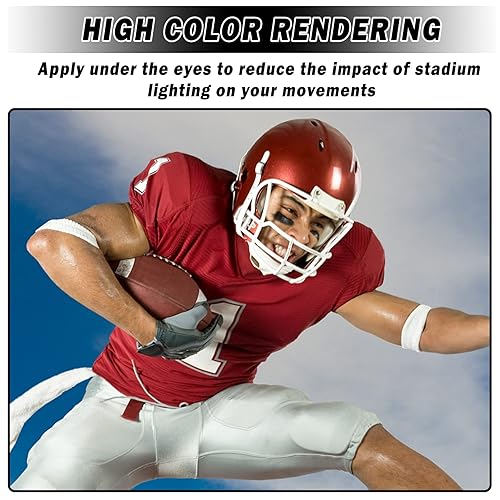 Miniatura 4 de CAHIUYOA 3 unidades de palo negro para ojos deportivos, fútbol, béisbol, sóftbol, pintura corporal para atletas, deportes, payaso, maquillaje,