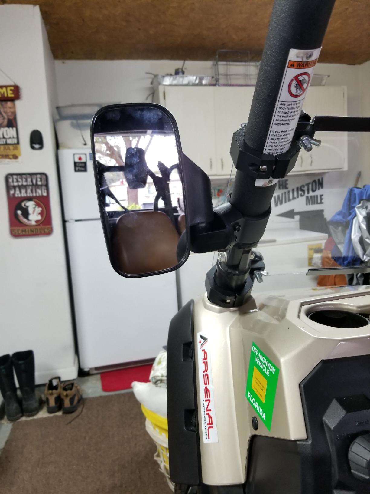 Amazon.com: Pro Vision Offroad Rear View Side Mirror UTV KIT for 1.75 ...