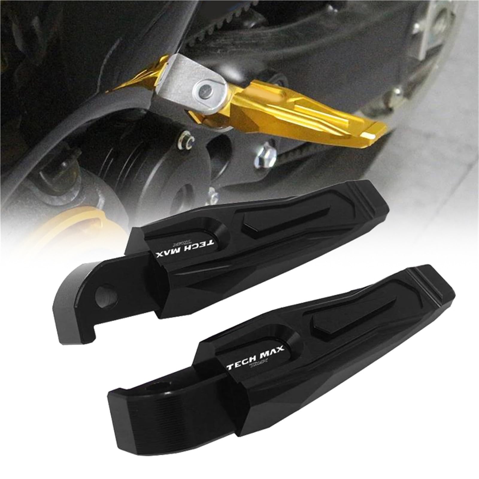 Repose-pieds arrière Yamaha T-Max 560 pour améliorer le confort du passager - 8