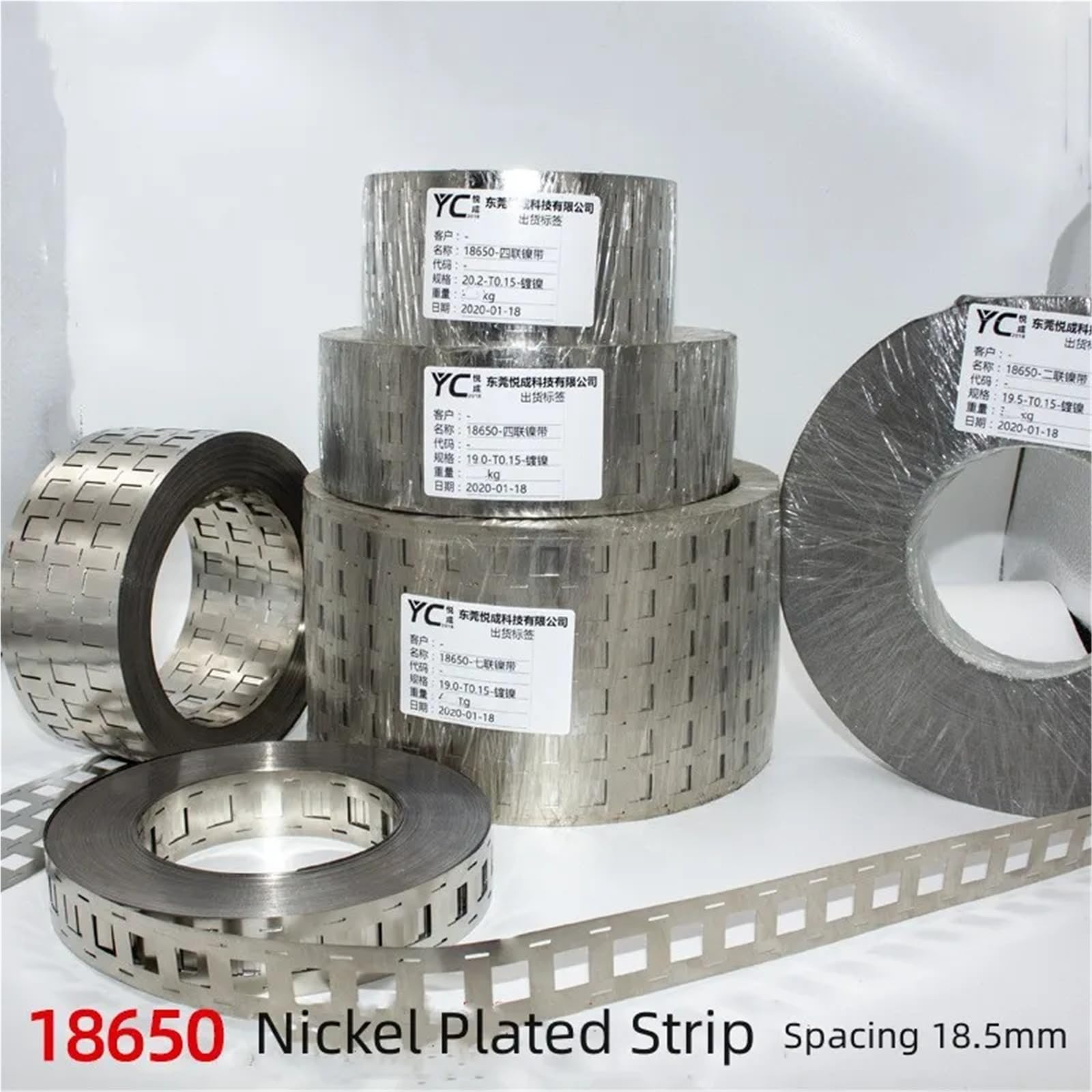 Bande de nickel, Bande de nickel en acier nickelé