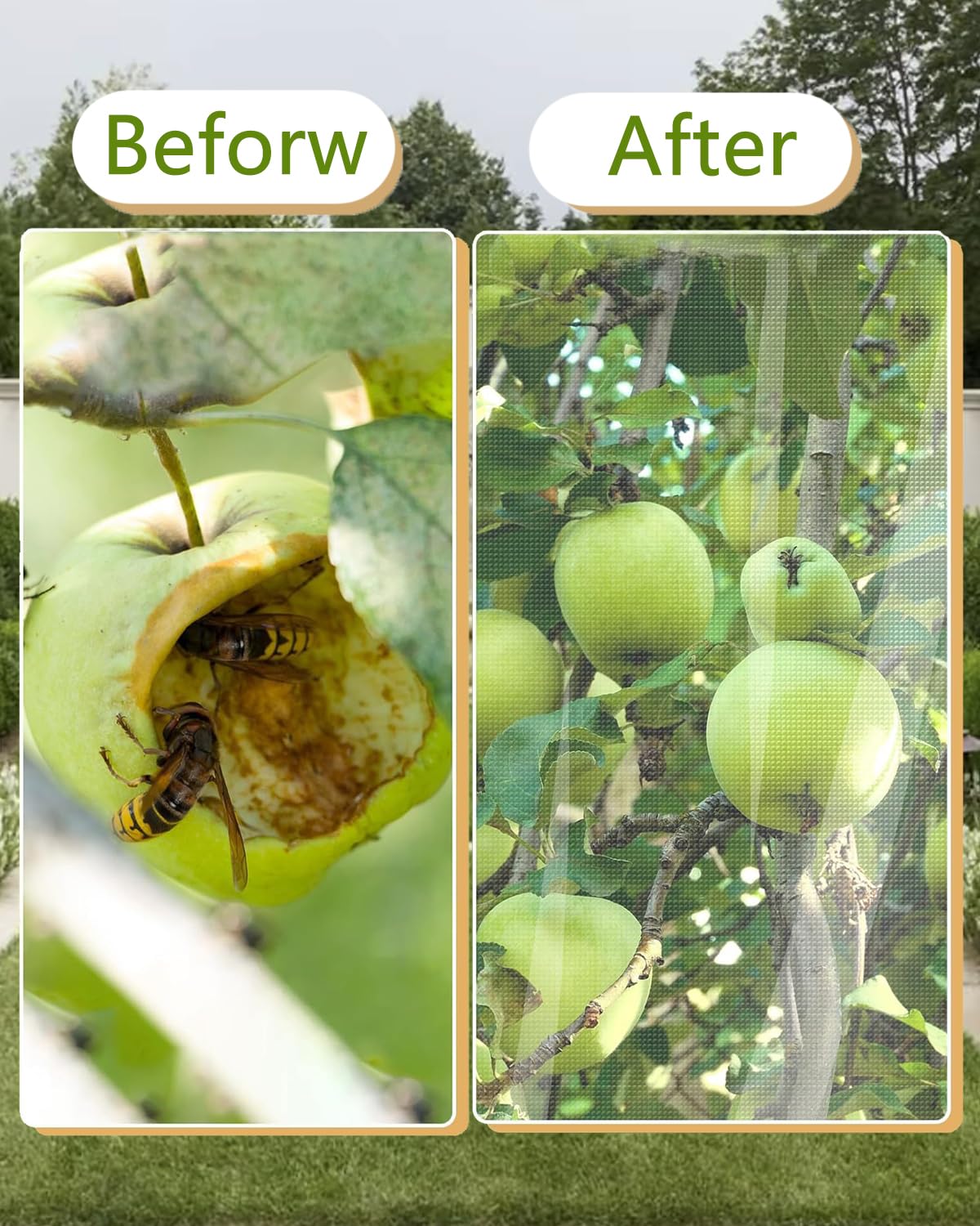 Paquete de 2 redes para árboles frutales, red de protección de tomates y arándanos con cremallera y cordón, barrera para insectos y pájaros, para árboles frutales, verduras, flores, arbustos en el