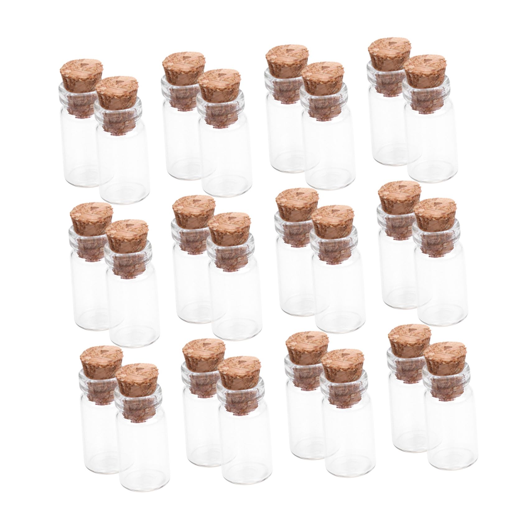 Petites bouteilles ampoule transparentes TOPBATHY pour une décoration de mariage poétique et bohème