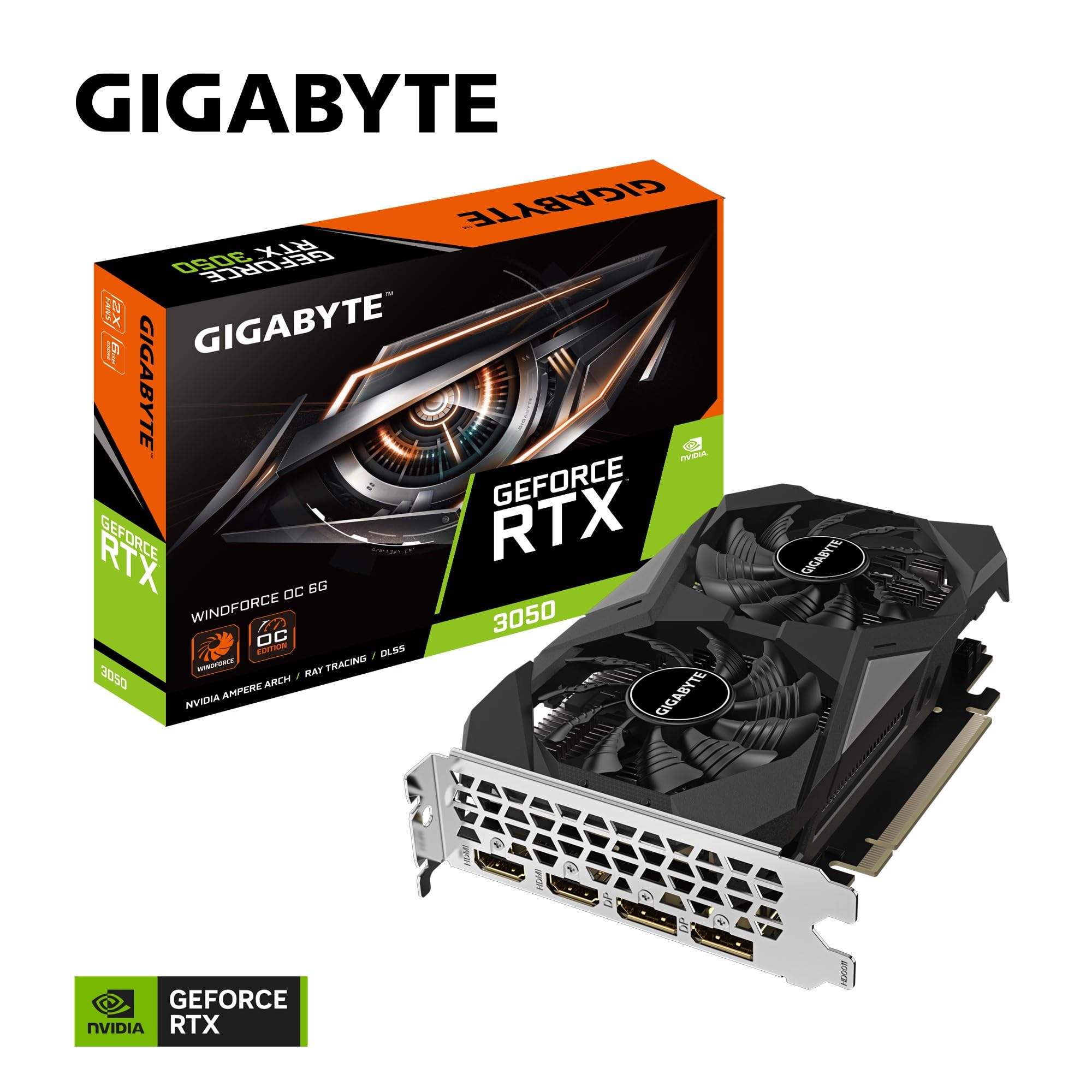 Amazon | Gigabyte GeForce RTX 3050 WINDFORCE OC 6G NVIDIA