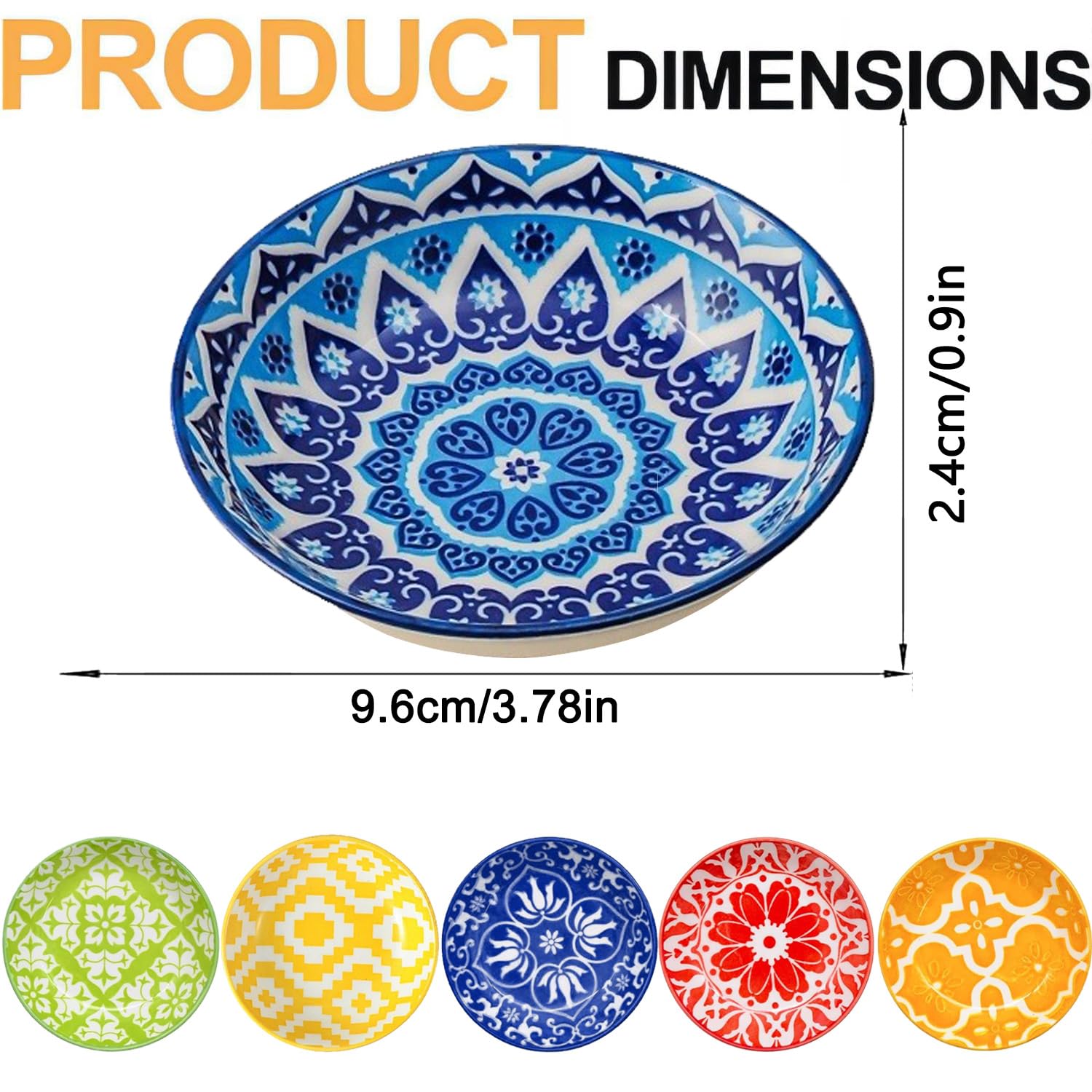 12 Stück Klein Keramik Dipschalen,Gewürzschalen Klein Soja Saucenschälchen,Dipschälchen,Tapas Schalen Set Snackschalen Dipschalen Set Dipschale für Sushi Snack Öl Soja Sauce