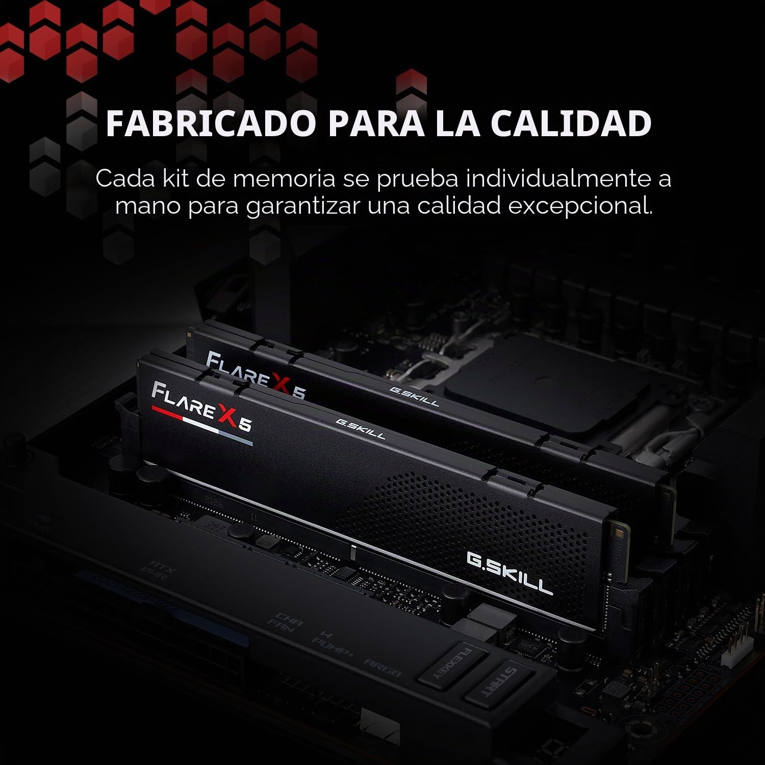 G.Skill Flare X5 Series (AMD Expo) DDR5 RAM 6000MT/s Memoria para computadora de escritorio U-DIMM (DDR5-6000 CL30-36-36-96 1,35 V, negro mate, 96 GB (2 x 48 GB))