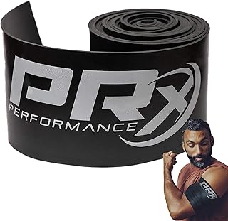 PRx Performance Muscle Compression Floss Band - Recovery & Mobility Enhancement, Gym Ready Compression Band, Improved Circulation, Reduced Soreness, Enhanced Stretching, Knee Tack & Floss Strap - 1mm