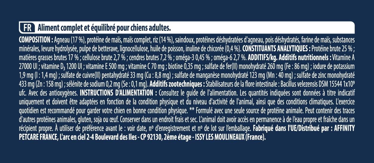 Advance Medium Maxi Sensitive Jagnięcina, Karma dla Średnich i Dużych Ras Psów z Wrażliwością Trawienia z Jagnięciną, 3 kg