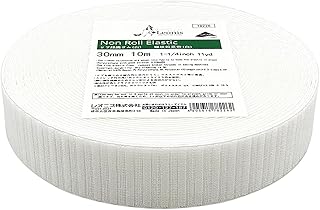 レオニス リブ段織ゴム(白) 巾30mm 10m巻