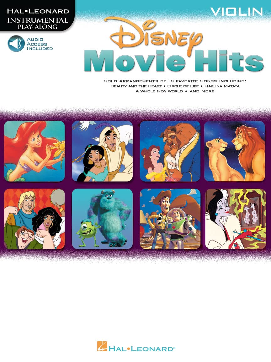 DISNEY MOVIE HITS (VIOLIN) VLN (Book/Online Audio) (Includes Online Access Code)