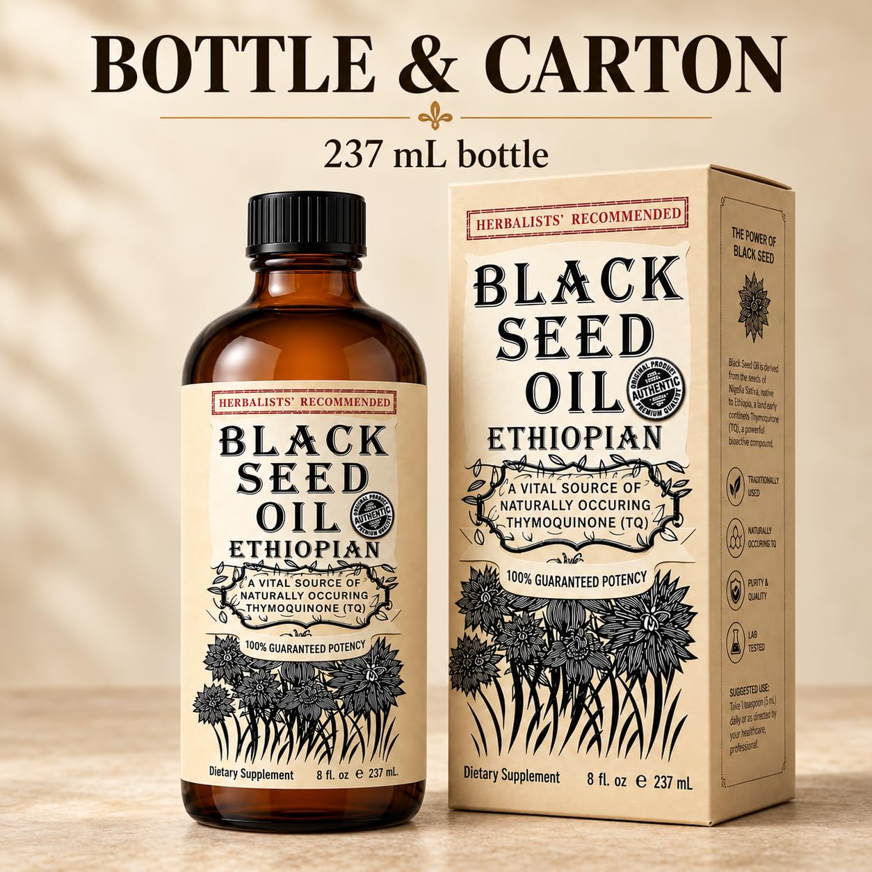 Ethiopian Black Seed Oil 8 fl oz Cold Pressed High Thymoquinone — Amazon image 7