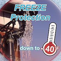 Vista 2 de Cupohus Cinta térmica para tuberías de agua con termostato de 12 pies, protección contra congelación, cable de rastro de calor autorregulable