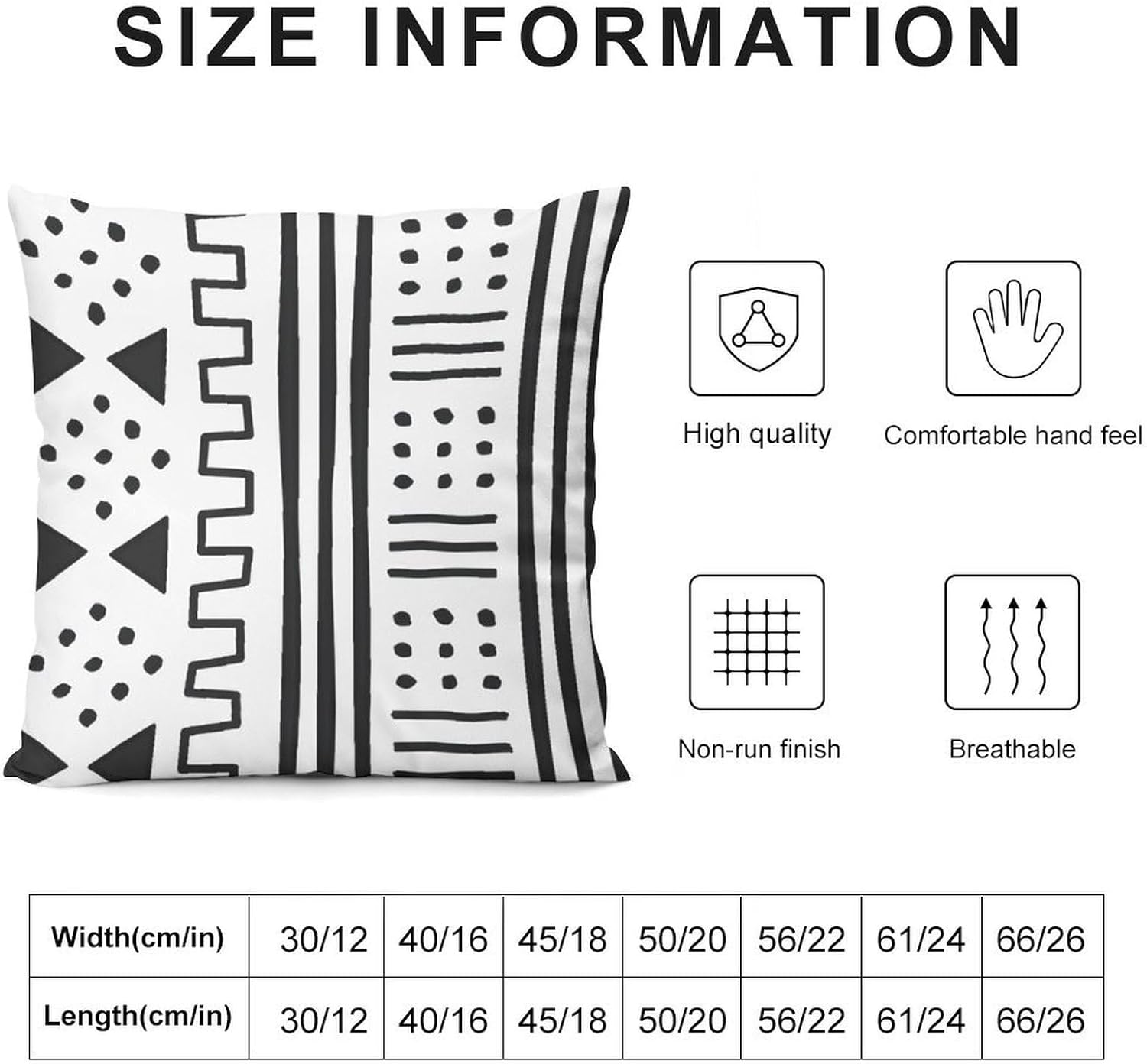 Mud Print Style Super Soft, Smooth and Comfortable Pillow Cover, Four Pillowcases 24 "x24