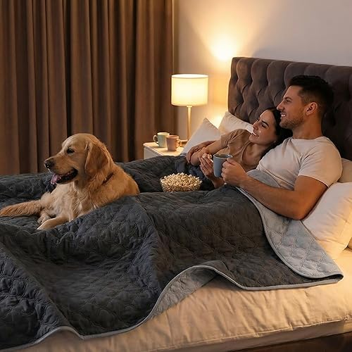 Miniatura 3 de Manta impermeable para perro, funda de sofá lavable para perros, funda reversible para cama de perro