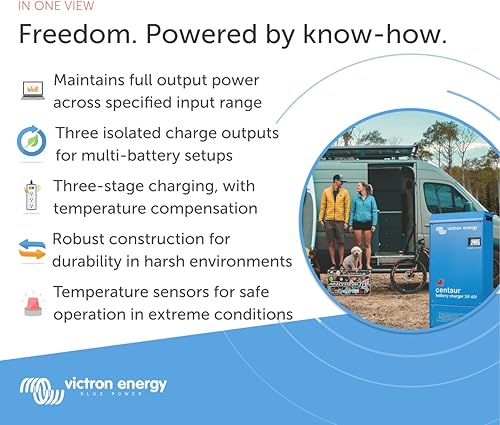 Miniatura 2 de Victron Energy Cargador de batería Centaur de 24 voltios y 60 amperios de 3 bancos