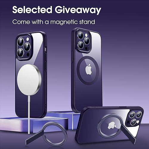 Miniatura 6 de CASEKOO Funda magnética más fuerte para iPhone 14 Pro, compatible con soporte de automóvil MagSafe, tecnología anti-amarilleo n. 1, protección de