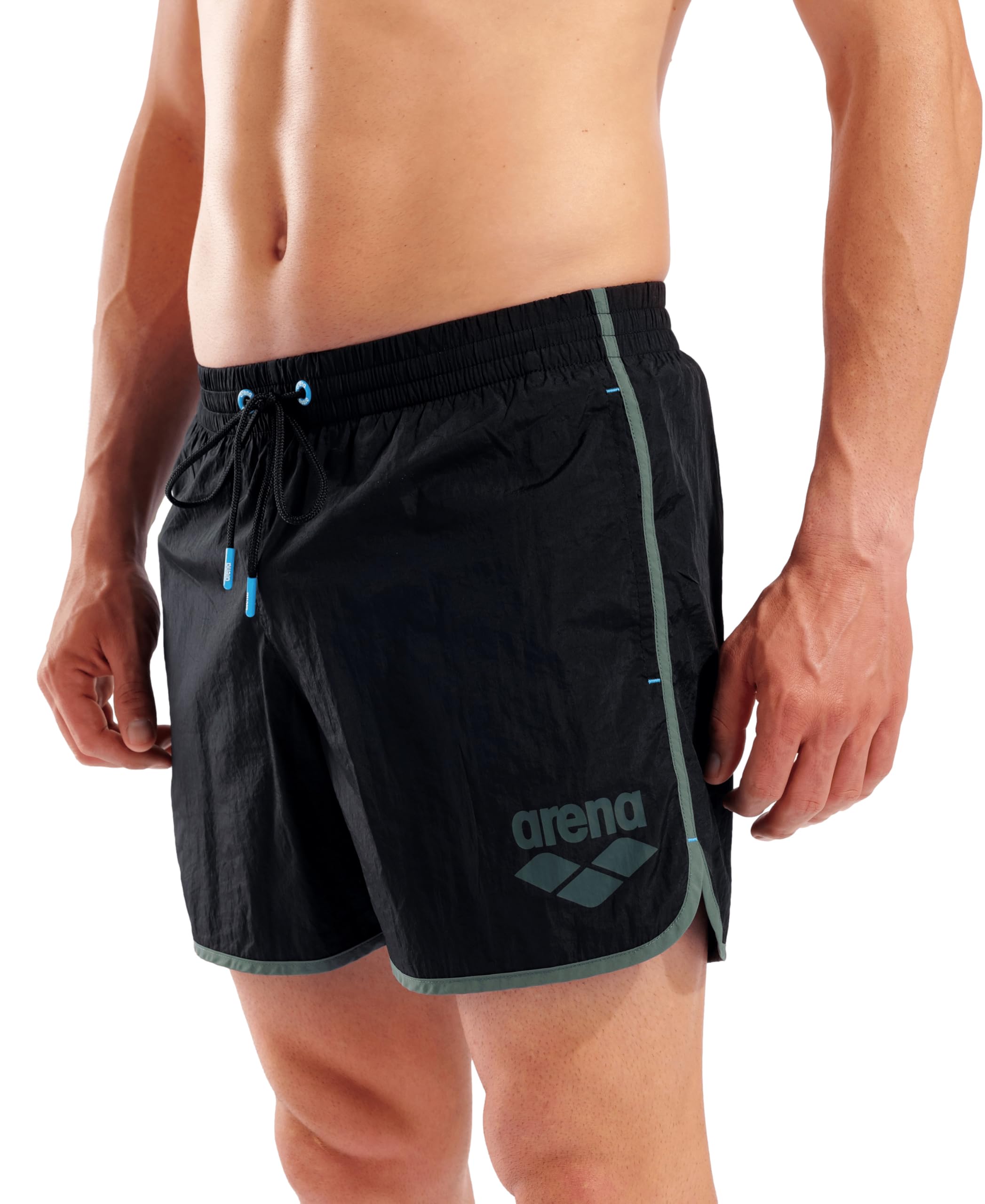 ARENA Bañador Corto para Hombre Big Logo Borders