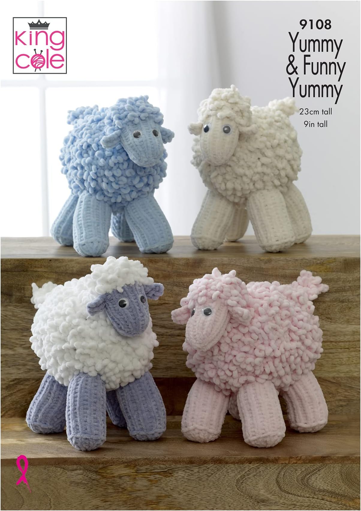 King ColeYummy and Funny Knitted Sheep Knitting Pattern 9108