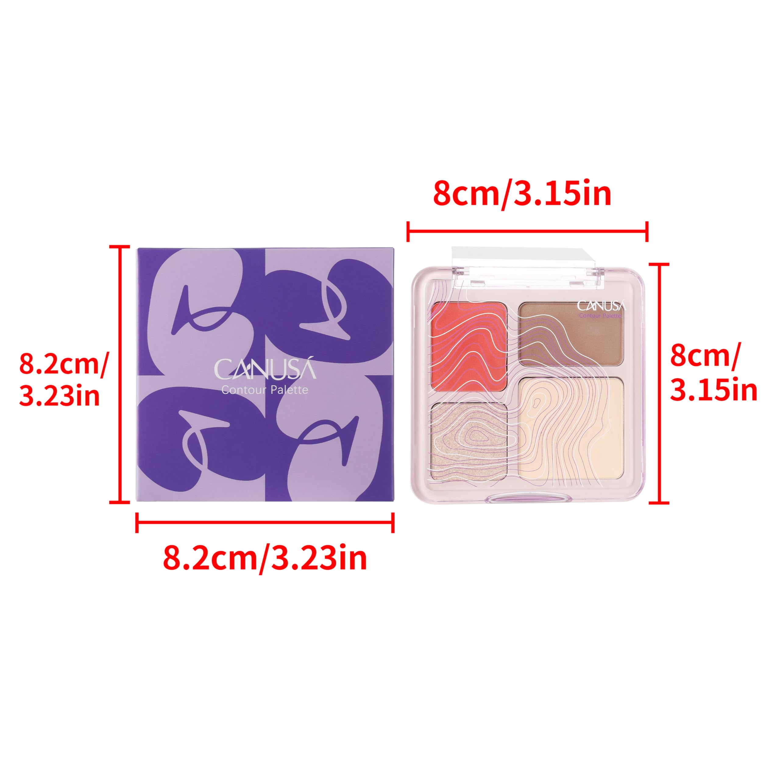 4-IN-1 Contour Palette the powder is delicate and naturally adheres to the skin, creating a three-dimensional andexquisite facial makeup. Bronzer Titanium