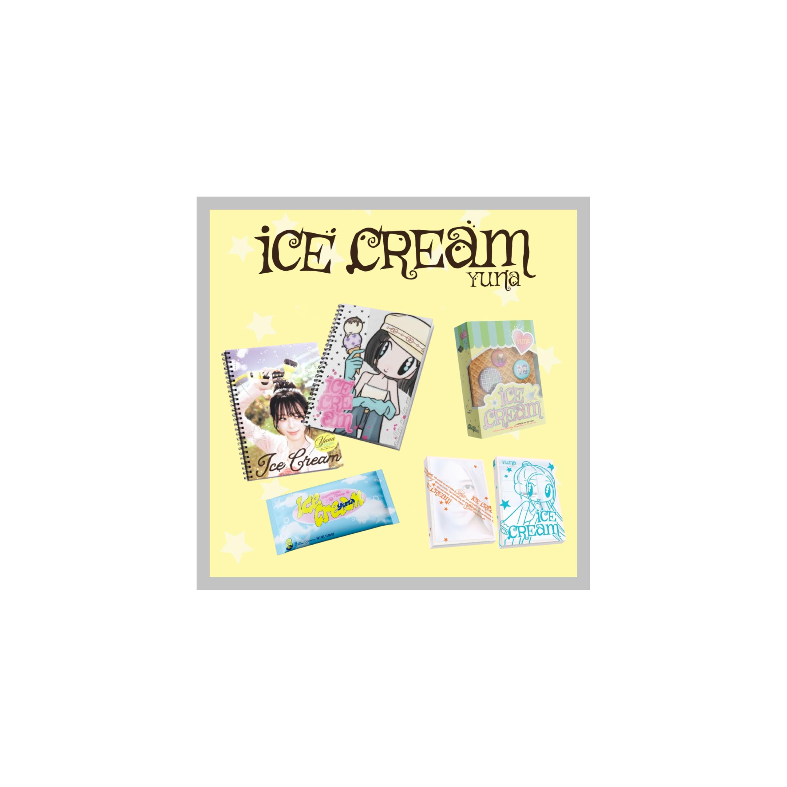 ITZY Yuna Ice Cream mini album le cadeau idéal pour fan de K-Pop