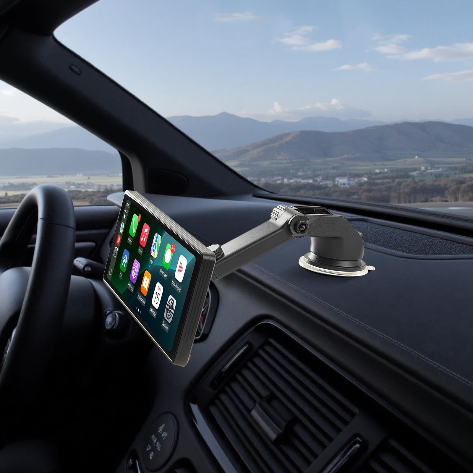 VEVOR Autoradio sans Fil, Écran Central Tactile HD 25,4 cm, Compatible avec Apple CarPlay et Android Auto, Commande Vocale, Mirror Link, Bluetooth, Navigation GPS, Accessoires pour Voitures Camions