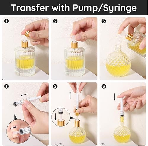 Miniatura 5 de Segbeauty Kit de Herramientas de Recarga de Perfume de 5ml, Juego de 8 Piezas de Herramientas de Dispensador de Perfume Transparente de Plástico,