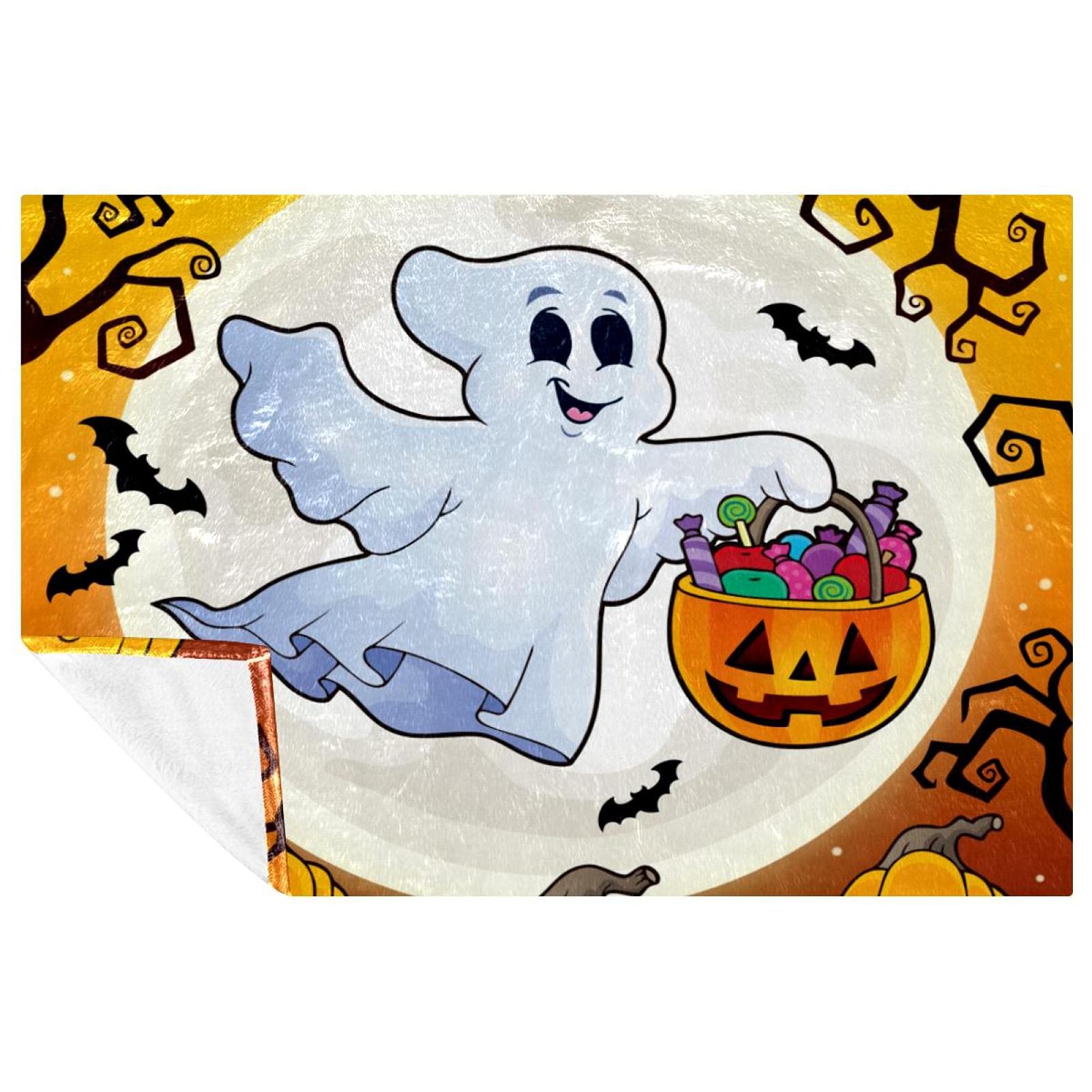 Couverture Halloween chaude contre le froid pour pique-nique et lit enfant