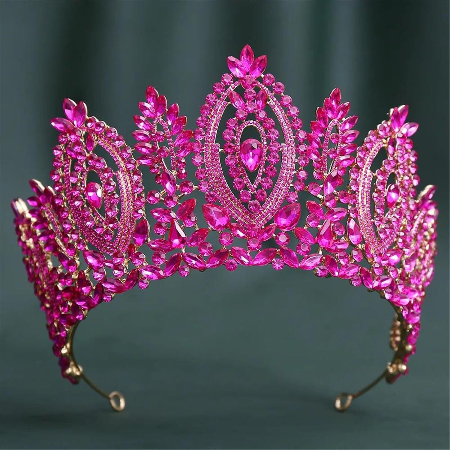 Large Crystal Tiara Crown For Women Luxury Rhinestone Queen Princess Headpiece Bridal Wedding Prom Pageant Hair Accessories