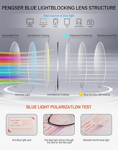 Miniatura 6 de Gafas de luz azul para mujer, a la moda, anti rayos UV, para ordenador y fatiga ocular digital