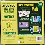 Throw Throw Avocado by Exploding Kittens - 2-6 Players - Ages 7+ - 15 Minutes to Play - Dodgeball Card Game - Party Game, Family Game Night, Kid and Adult Card Game | Collect matching cards, score points, and dodge flying avocados in this fast-paced