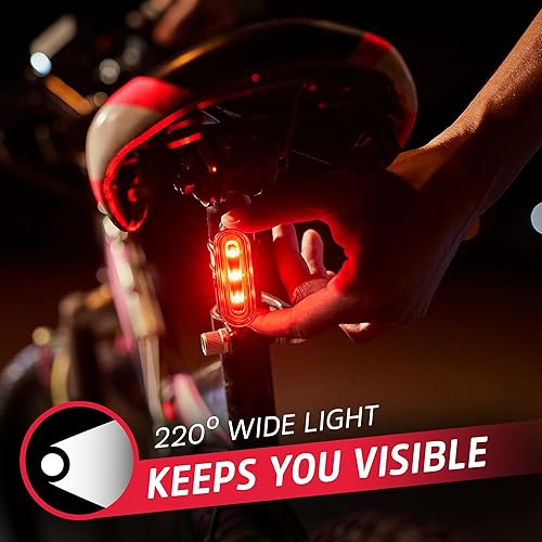 Miniatura 6 de Energizer Luz de bicicleta, 130 lúmenes, resistente a la intemperie, luz de clip para bicicletas, baterías incluidas