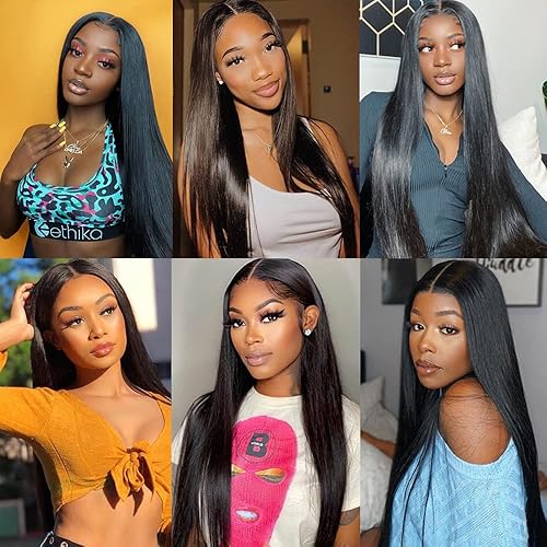 Miniatura 7 de Extensiones de cabello humano ondulado profundo, 3 paquetes de extensiones de cabello virgen real sin procesar de 8, 10, 12 pulgadas, para mujeres