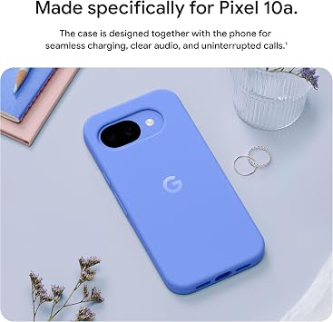 Google Pixel 10a Case - Stain-Resistant Silicone Phone Case - Berry | Stain-resistant silicone case, durable protection, drop tested, OEM case by Google, only compatible with Pixel 10a phone