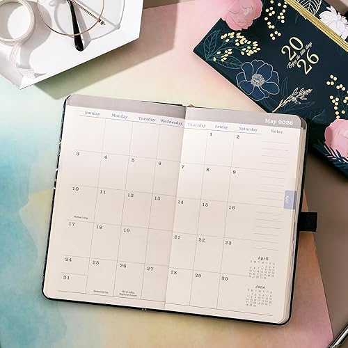 Miniatura 7 de Agenda 2026 – Agenda de bolsillo 2026, agenda semanal mensual 2026, 6.3 x 3.8 pulgadas, enero 2026 a diciembre 2026, bucle para bolígrafo, bolsillo