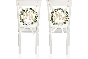 Mr and Mrs Chair Signs: Enhance Your Wedding Ambiance
