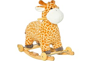 Qaba 2-in-1 Giraffe Rocking Horse: Gallop into Childhood Adventures