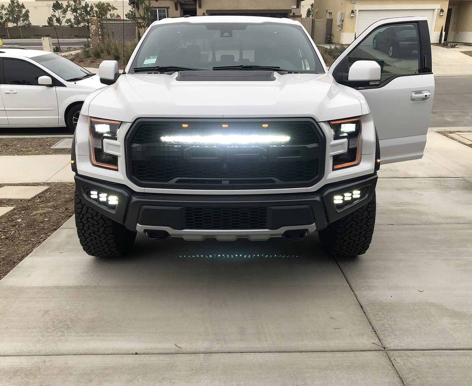 iJDMTOY Behind Grille Mount 30Inch LED Light Bar Kit Compatible with