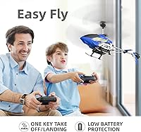 Vista 3 de Cheerwing Helicóptero de control remoto U12 con retención de altitud, mini helicóptero RC para adultos y niños, una tecla de despegue/aterrizaje y 2