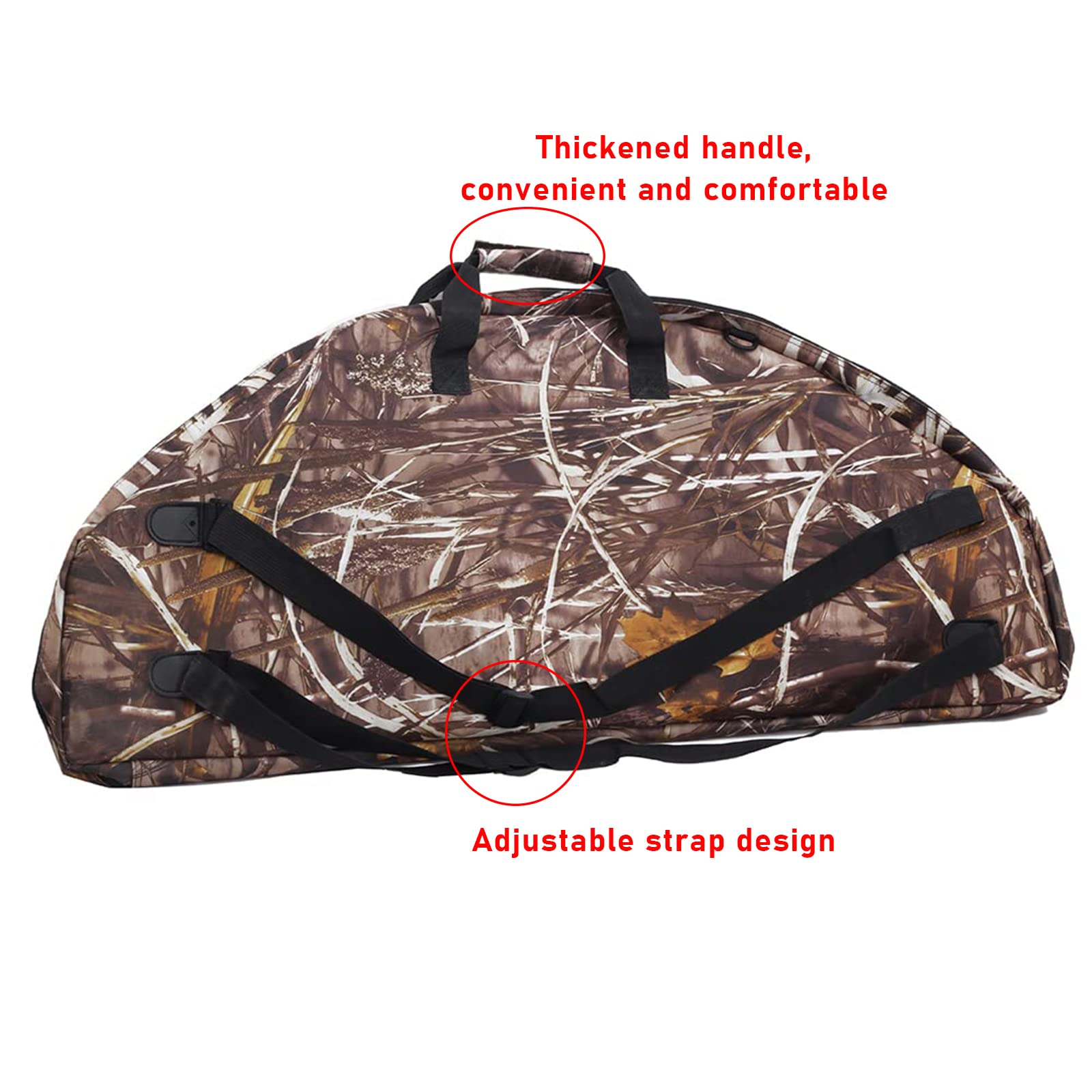 Estuche de arco compuesto, funda suave con múltiples bolsillos con correas de mochila, fundas ligeras y duraderas para arco, bolsa de arco compuesto con bolsillo para flechas para caza
