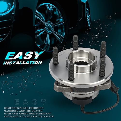 Miniatura 5 de IRONTEK 513214x2 Conjunto de rodamiento de cubo de rueda delantera para 05-10 para Pontiac G6 05-12 para Chevrolet Malibu HHR 07-09 para Saturn Aura