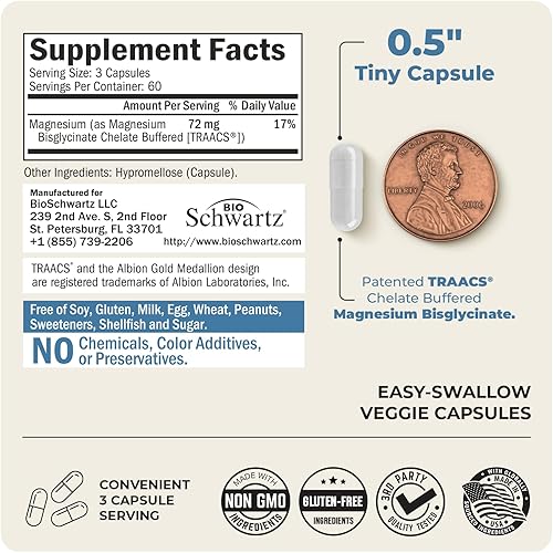 Miniatura 2 de Bisglicinato de magnesio 100 efecto no laxante - Máxima absorción y biodisponibilidad totalmente reaccionado y tamponado - Energía saludable