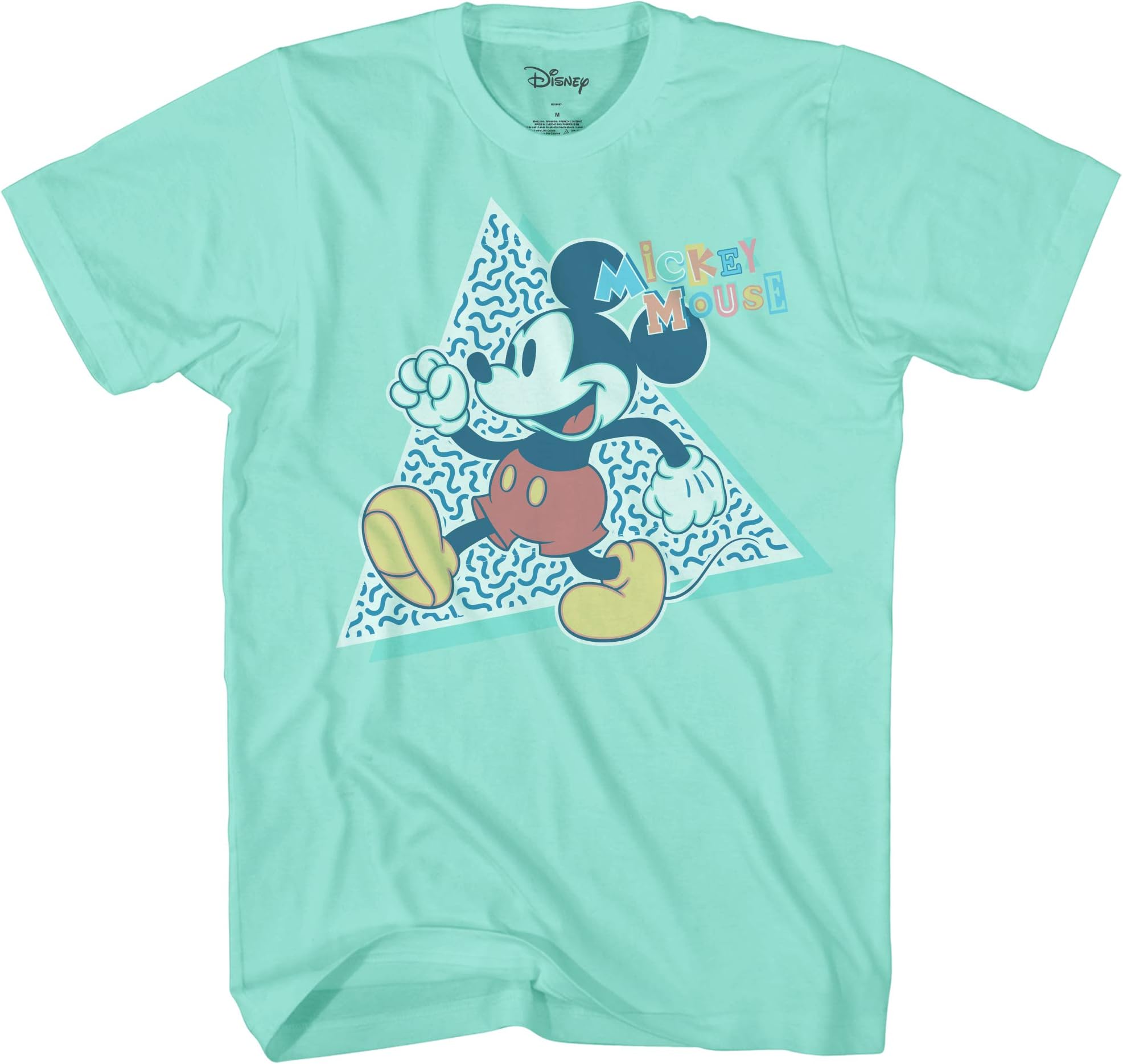 DisneyMen's Giant Mickey Disney Men's Giant Mickey Mouse Gray Graphic T-Shirt