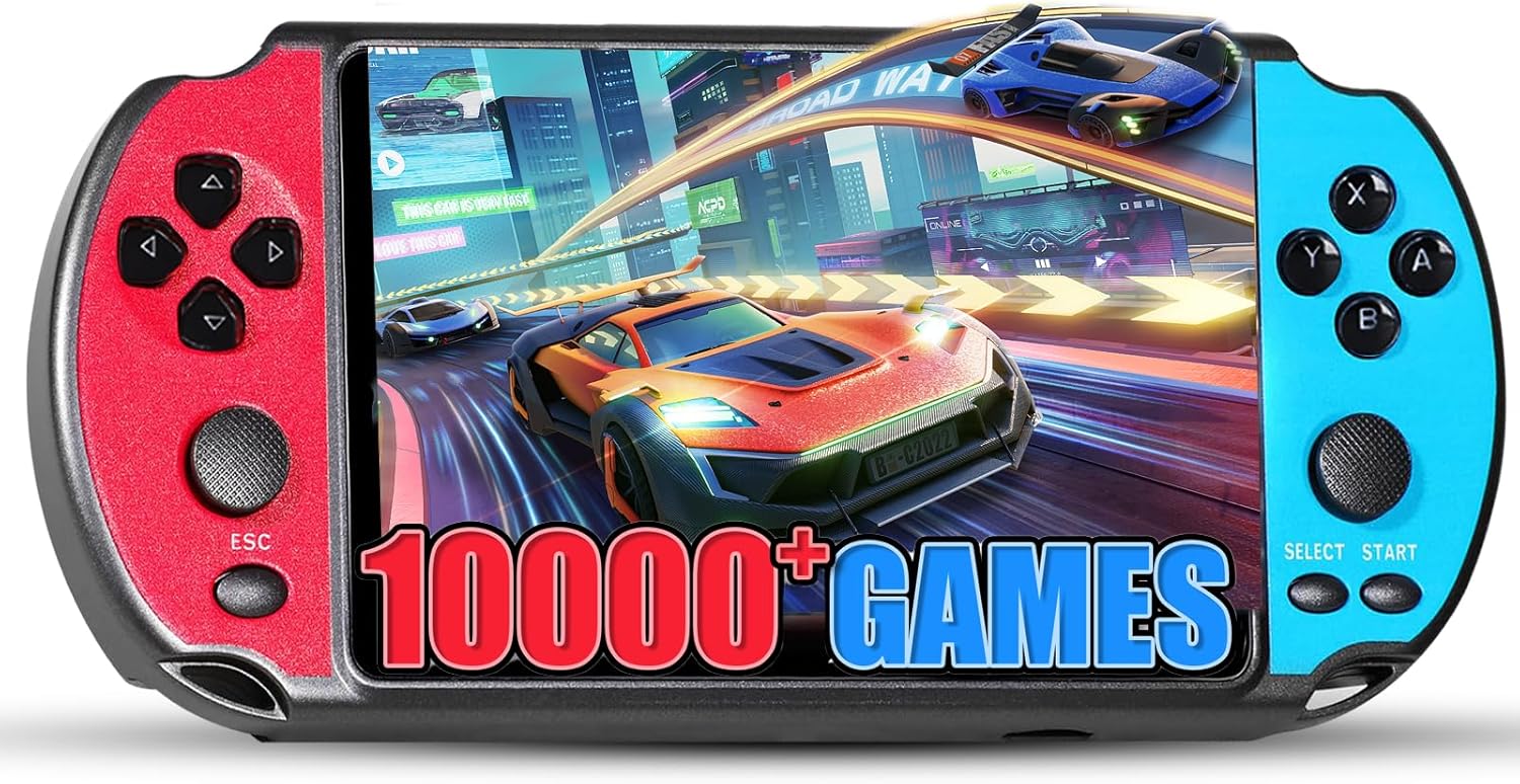ZYGSEVE Retro Games Console: 10,000+ Preloaded Games, 5.1″ HD Display, Handheld Game Console
